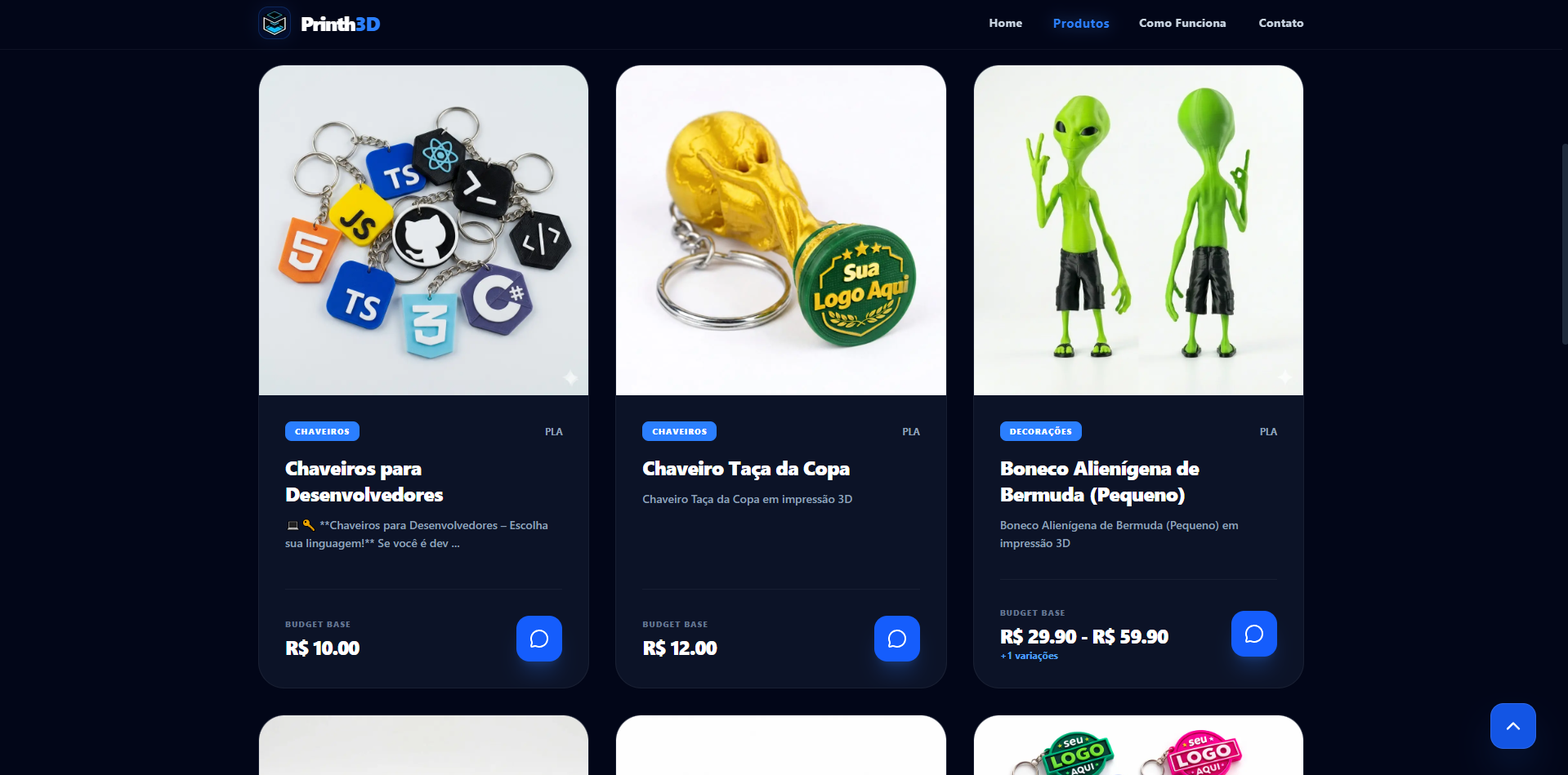 Catálogo de Produtos