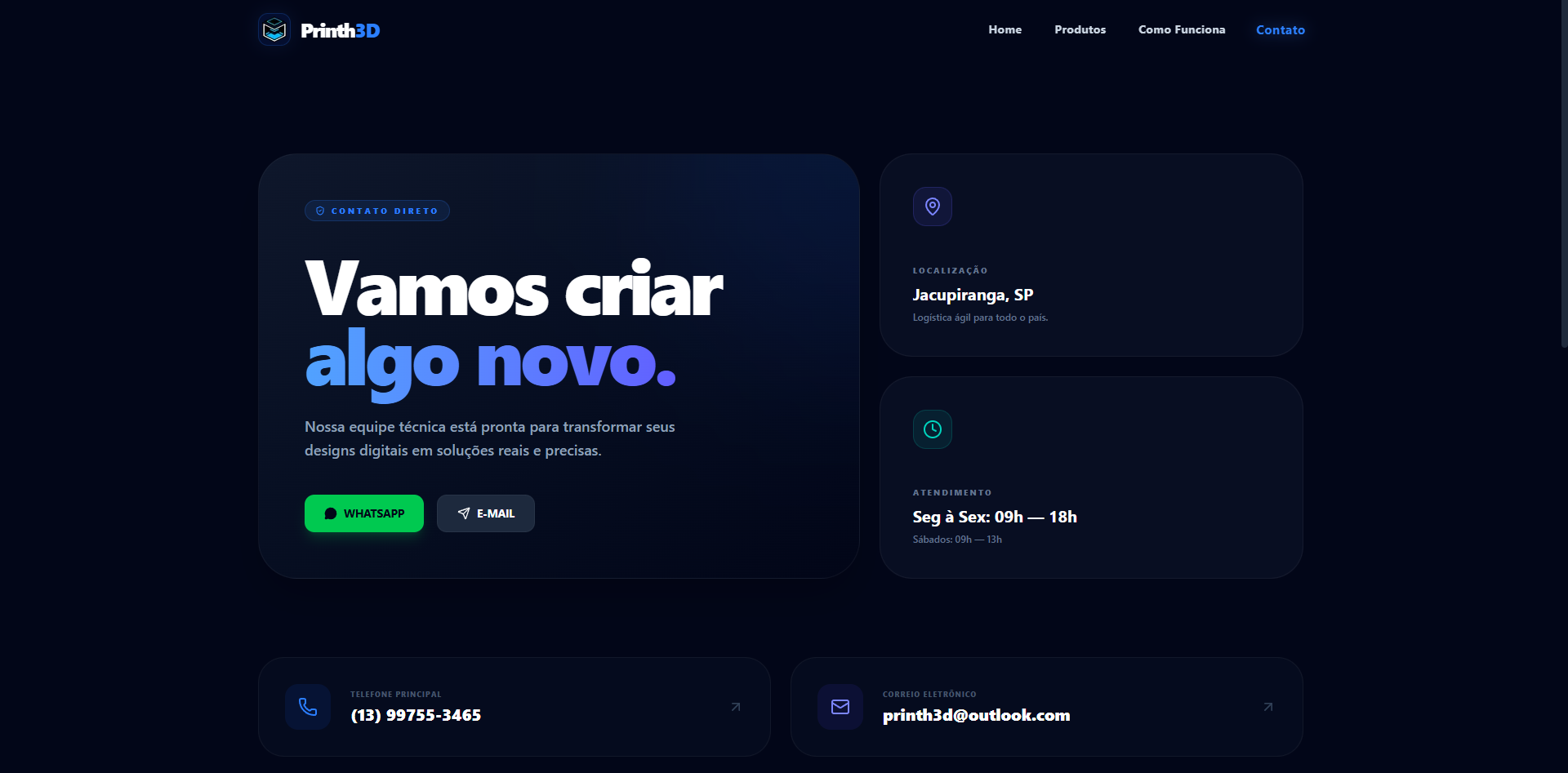 Página de Contato